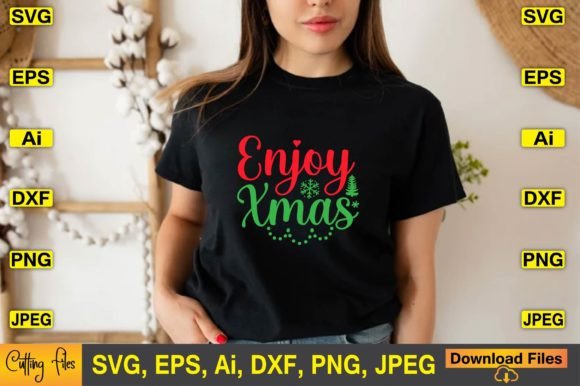 Download Enjoy Xmas SVG Vector Cutting Files - Premium Resources