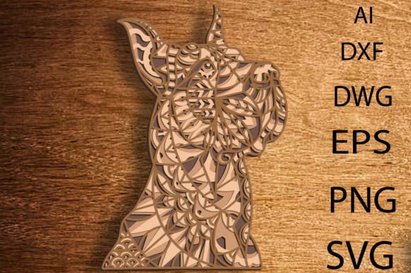 Download Great Dane Dog Multilayer Svg/Zentangle - Multilayer Collection