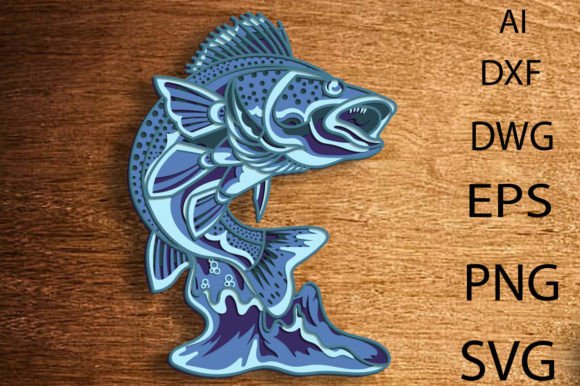 Download 3D Fish Multilayer Svg/Cut File Mandala - Multilayer Collection