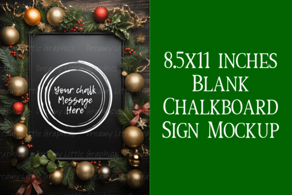 Download Classic Holiday Charm Chalkboard Mockup - Premium Resources