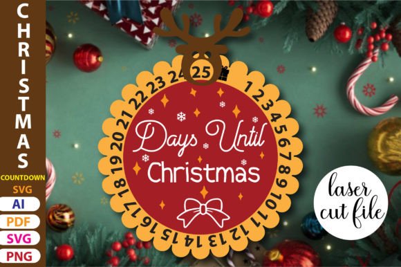 Download Christmas Countdown Sign Bundle Svg - Christmas countdown Collection