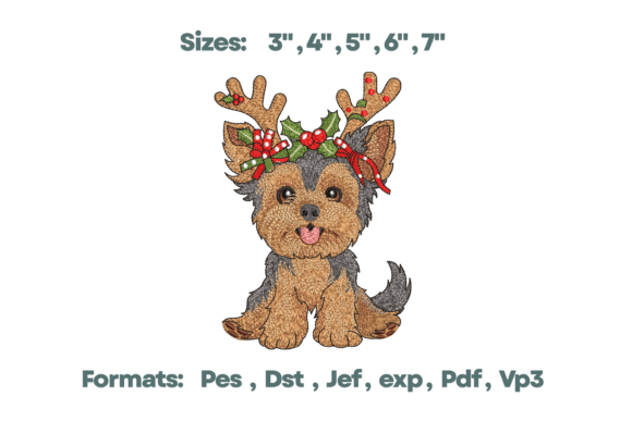 Download Yorkie Dog Reindeer Antlers - Reindeer antlers Collection