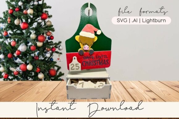 Download Highland Cow Christmas Countdown SVG Set - Christmas countdown Collection