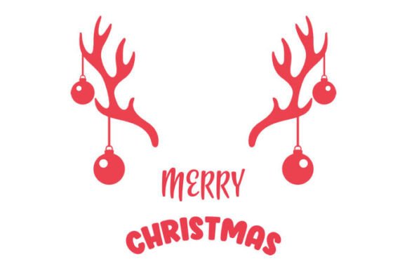 Download Letters with Reindeer Antlers Designs Ve - Reindeer antlers Collection
