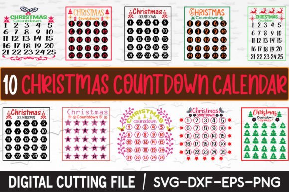 Download 10 Christmas Countdown Bundle - Christmas countdown Collection