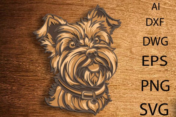 Download Yorky Dog SVG Multilayered Mandala - Multilayer Collection